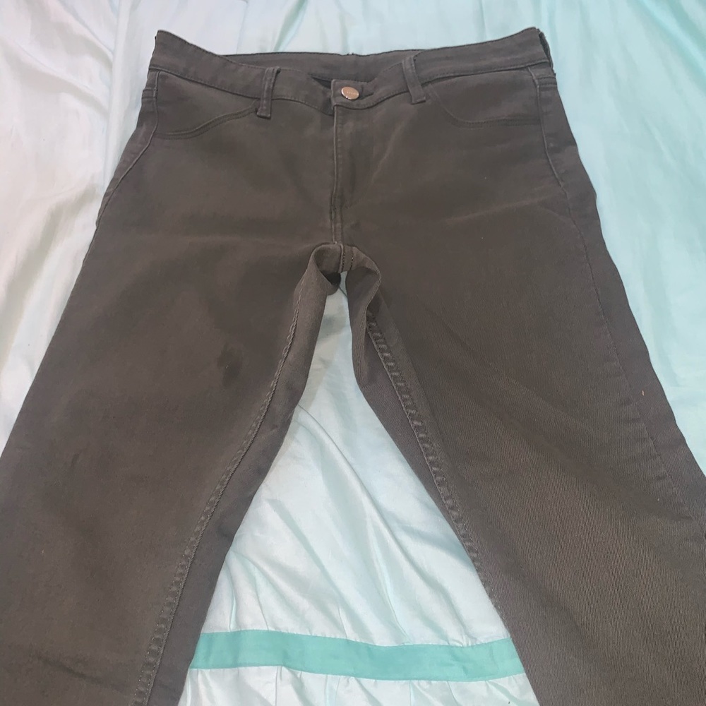 Army green/olive green jeans